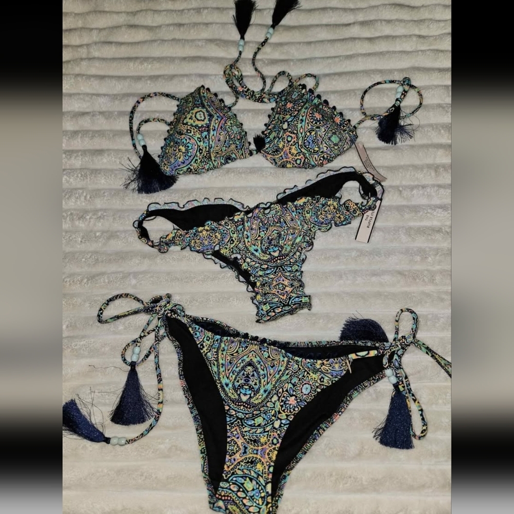 Victoria Secret Colorful Paisley Bikini Set